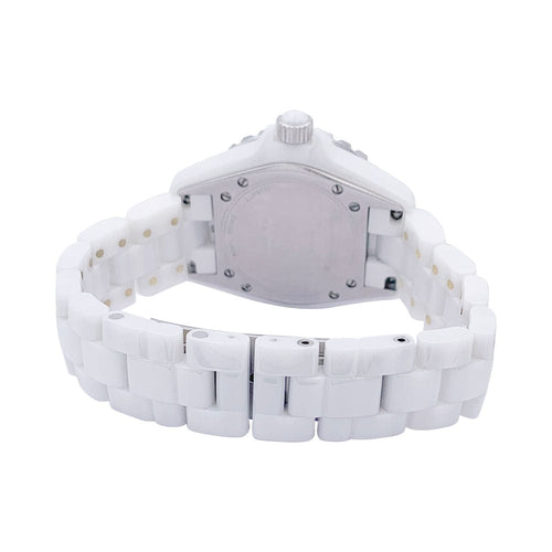 Montre Montre Chanel, "J12", céramique blanche. 58 Facettes 32870