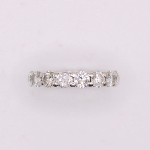 Bague Alliance américaine tour complet Diamants 3cts 58 Facettes