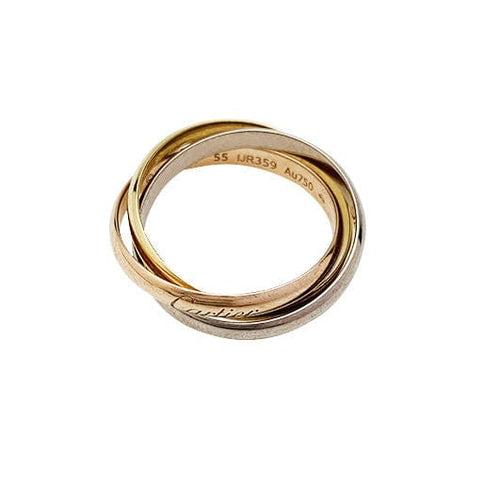 Bague 55 Bague Cartier "Trinity" 3 ors, petit modèle. 58 Facettes 30758