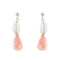 Boucles d'oreilles Boucles d'oreilles perles baroques et verre corail 58 Facettes 19-179B