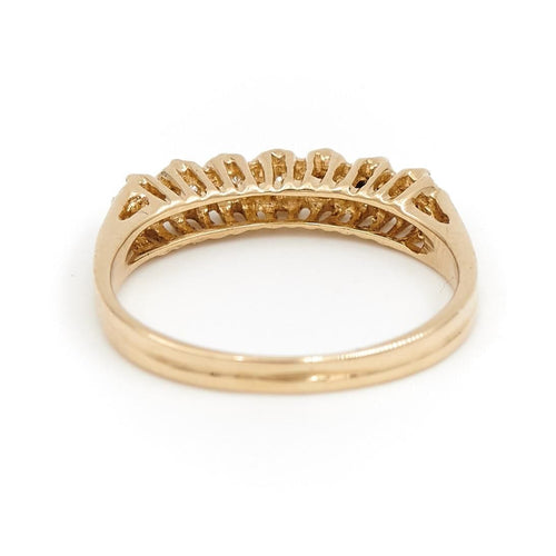 Bague 52 Bague Demi alliance Or jaune Diamant 58 Facettes 1718449CN