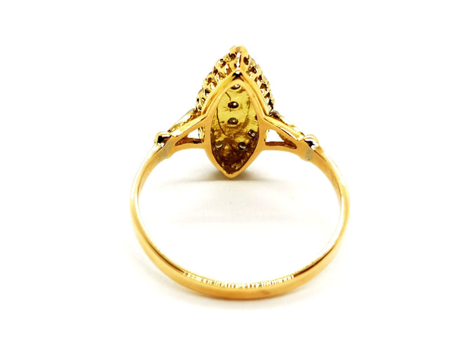 Bague 55 Bague Marquise Or jaune Diamant 58 Facettes 1336508CN