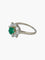 Bague Bague Marguerite diamants et émeraude 58 Facettes