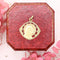 Pendentif Médaille religieuse Art Nouveau Vierge de profil 58 Facettes