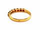 Bague 52 Bague Demie alliance Or jaune Rubis 58 Facettes 1292149CN