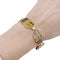 Bracelet Bracelet vintage, or jaune, oeil de tigre. 58 Facettes 32318