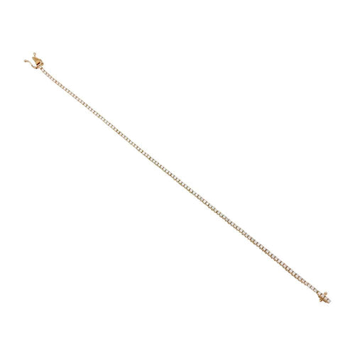 Bracelet Bracelet ligne diamants en or jaune. 58 Facettes 31790