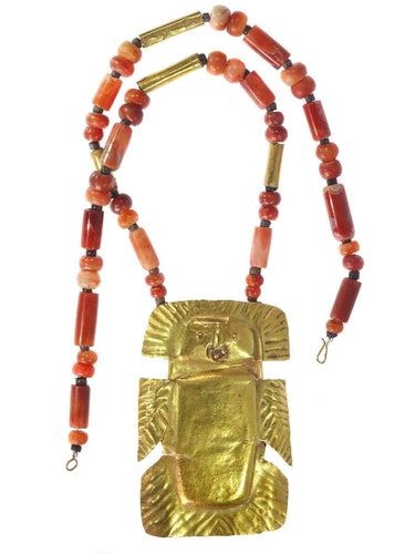 Collier Collier pendentif en or, cornaline 58 Facettes 21055-0157
