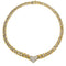 Collier Collier maille gourmette, coeur pavé diamants. 58 Facettes 30973