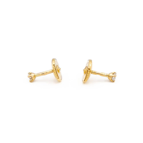 Boucles d'oreilles Boucles d'oreilles Puces Or jaune Diamant 58 Facettes 1643979CN