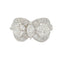 Bague 53 Bague platine et diamants poires. 58 Facettes 32021