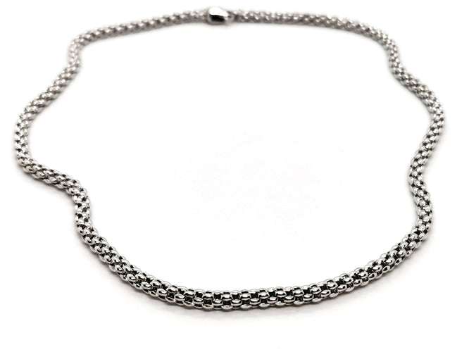 Collier Fope Collier Maille pop-corn  Or blanc 58 Facettes 1696420CN