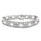 Bracelet Bracelet Art Déco en platine, or blanc et diamants. 58 Facettes 30956