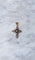 Pendentif Croix ancienne en or rose et diamants 58 Facettes