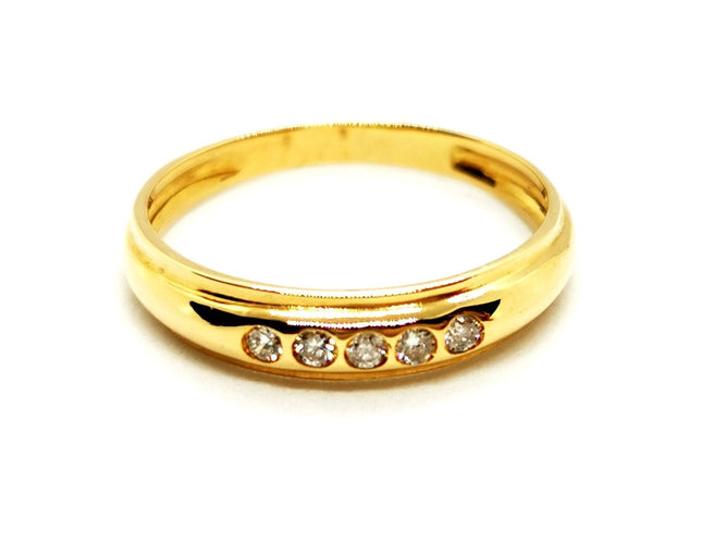 Bague 51 Bague Alliance Or jaune Diamant 58 Facettes 1292146CN
