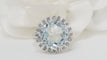 Bague 58 Bague vintage Aigue-marine 58 Facettes 32325