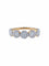 Bague Demi Alliance Fleurs Or jaune diamants 58 Facettes
