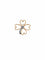 Broche Broche Art Déco Trèfle à quatre feuilles 58 Facettes