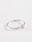 50 Bague Solitaire Saphir Rose et Or Blanc 58 Facettes