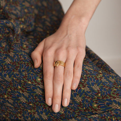 Bague 50 HERMES - Bague Kelly 58 Facettes