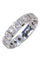 Bague Alliance or blanc, diamants 58 Facettes 064141