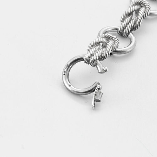 Bracelet HERMES - Bracelet "Audierne" Argent 58 Facettes