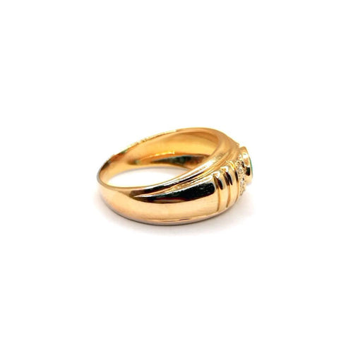 Bague Bague émeraude et diamants 58 Facettes 2525