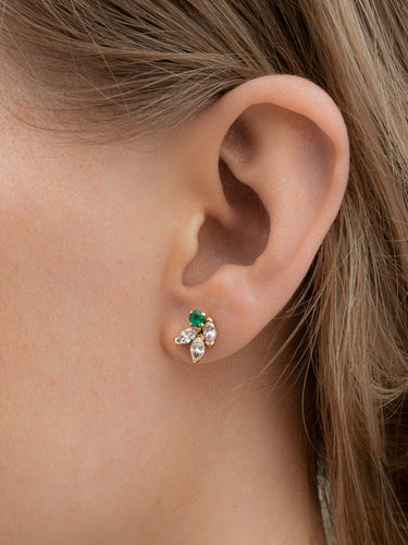 Boucles d'oreilles Boucles d’oreilles émeraudes et diamants 58 Facettes 52