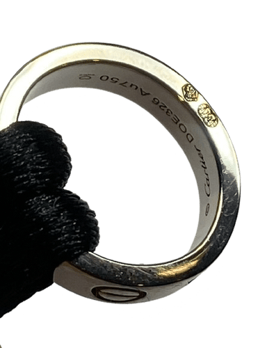 Bracelet CARTIER - BRACELET BABY LOVE OR BLANC 18K CORDON NOIR 58 Facettes