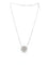 Collier VAN CLEEF & ARPELS. Collier Pendentif Lotus or blanc et diamants 58 Facettes