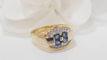 Bague 55 Bague saphirs de Ceylan et diamants 58 Facettes 32136