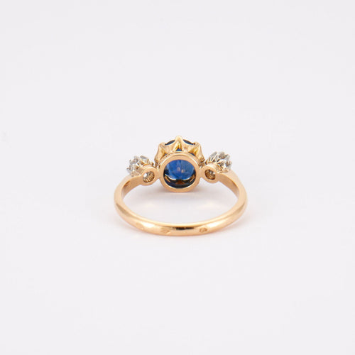 Bague 53 Bague Trilogie Saphir Diamants 58 Facettes