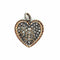 Pendentif Pendentif cœur diamant or argent 58 Facettes