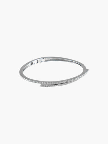 Bracelet Bracelet Double Jonc Diamants 58 Facettes