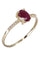 Bague 53 Bague rubis, diamants 58 Facettes 063581