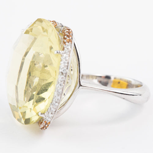 Bague 53 Bague Or Limonite et Diamants 58 Facettes