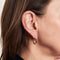Boucles d'oreilles Petites créoles or rose 58 Facettes