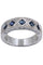 Bague 55 BAGUE STYLE ART-DÉCO SAPHIRS ET DIAMANTS 58 Facettes 057751