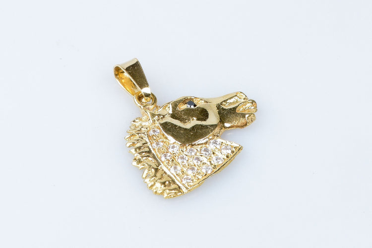 Pendentif Pendentif cheval en or jaune 58 Facettes 111-212757-43