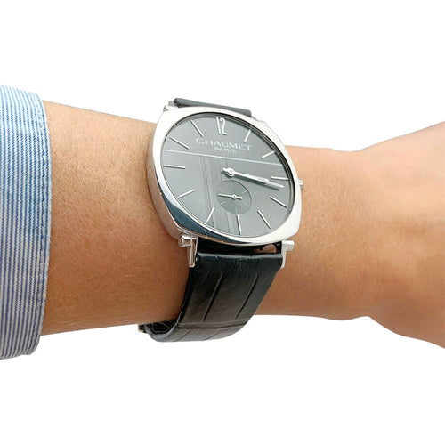 Montre Montre Chaumet, "Dandy", or blanc. 58 Facettes 30864
