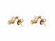Boucles d'oreilles PUCES D'OREILLES PERLES & EMERAUDES 58 Facettes BO/220106 NSS