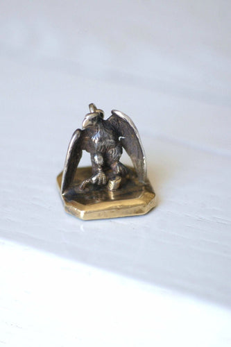 Pendentif Pendentif sceau aigle et intaille jaspe sanguin 58 Facettes