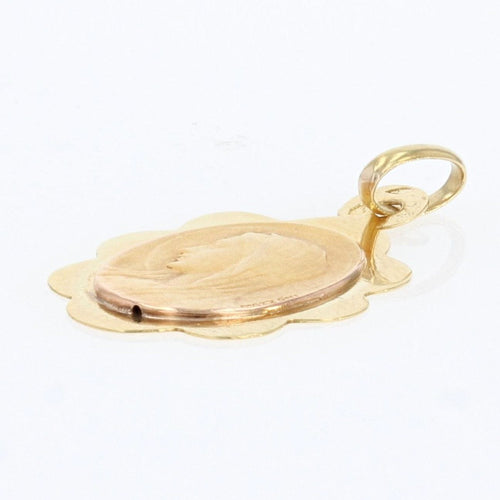 Pendentif Médaille religieuse Vierge auréolée or jaune 58 Facettes 16-210