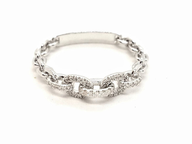 Bague 52 Bague Or blanc Diamant 58 Facettes 578802RV