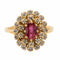 Bague 51 Bague Pompadour Or jaune Rubis 58 Facettes 2719086CN