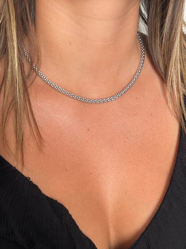 Collier Fope Collier Maille pop-corn  Or blanc 58 Facettes 1696420CN