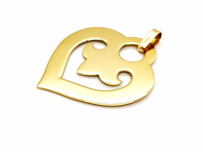 Pendentif O.J. Perrin Pendentif Coeur Légendes Or jaune 58 Facettes 1186446CN