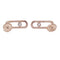 Boucles d'oreilles Boucles d'oreilles Messika "Move Uno Pavées", or rose, diamants. 58 Facettes 33484