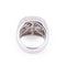Bague Bague boule en or gris et diamants 58 Facettes 1