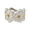 Bague 50 Bague Buccellati, "Blossoms Gardenia", argent, or jaune, diamants bruns. 58 Facettes 31618